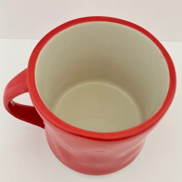 Anthropologie Monogram Coffee Mug Cup 3.5" Red Colorway Initial P Hand Painted - Picture 8 of 10